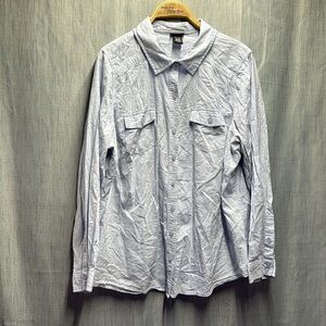 Torrid Soft Blue Casual button up Top size 2XL